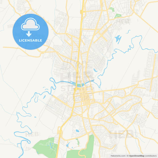 Printable street map of Sao Leopoldo, Brazil