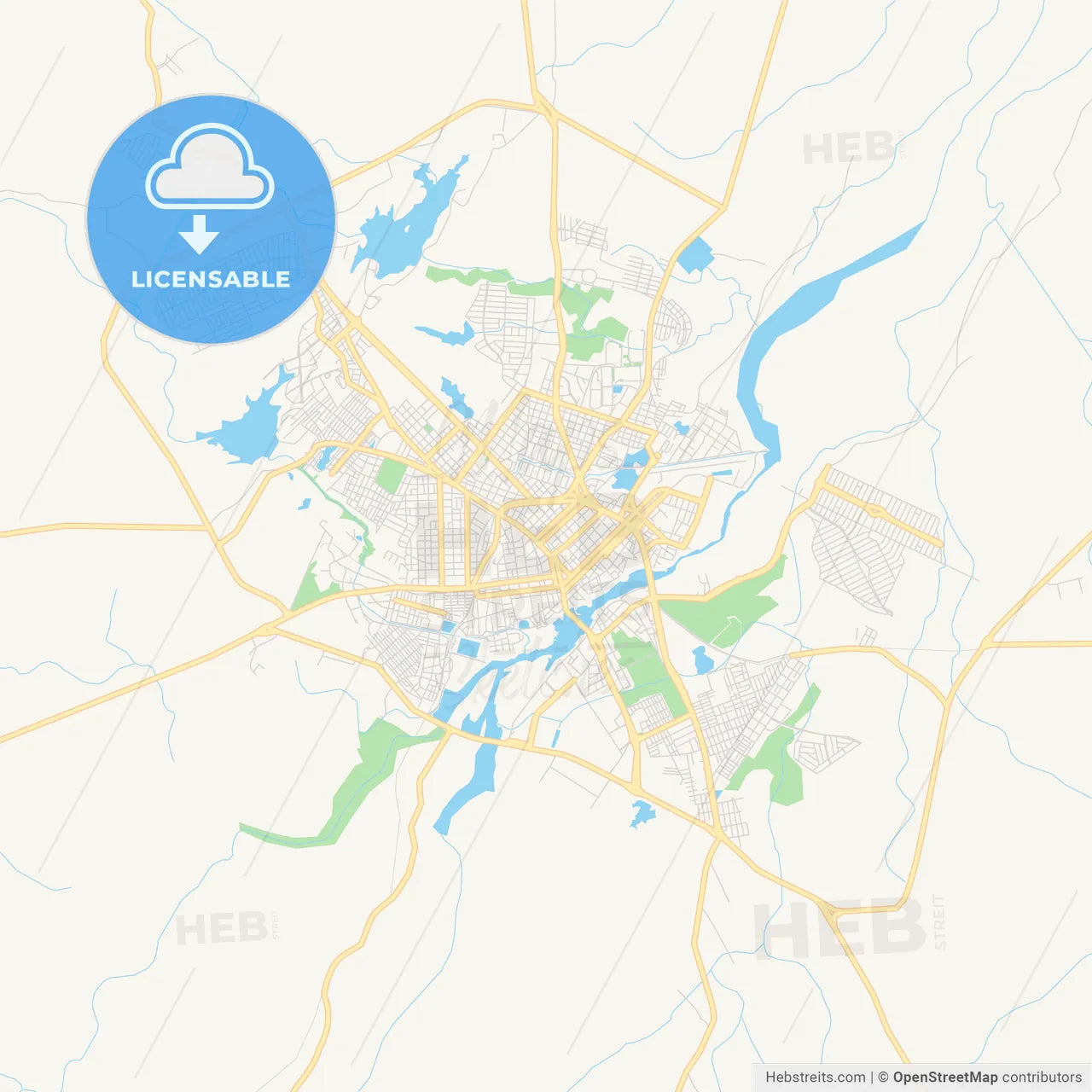 Printable Street Map Of Sobral, Brazil – HEBSTREITS