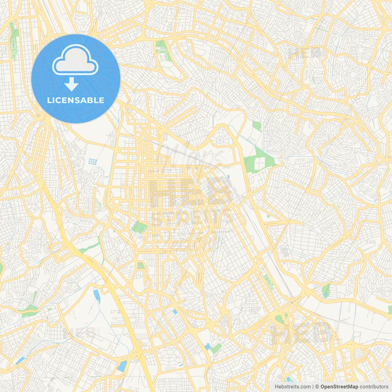 Printable street map of Sao Caetano do Sul, Brazil