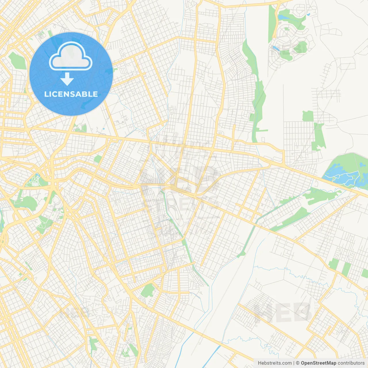 Printable street map of Pinhais, Brazil