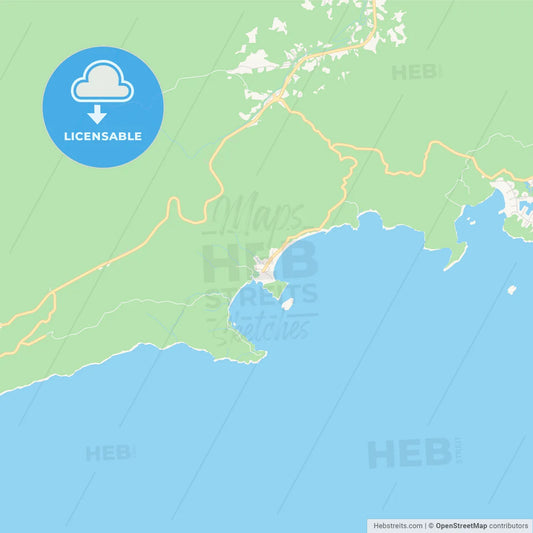 Printable street map of Trindade, Brazil