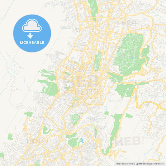 Printable street map of Tutamandahostel, Ecuador