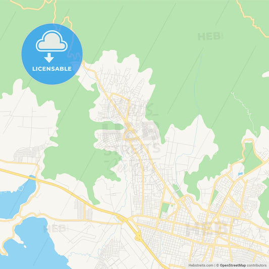 Printable street map of El Limon, Venezuela