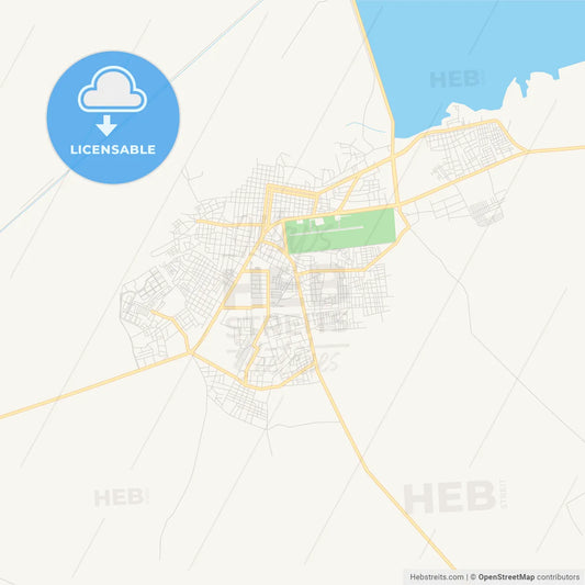 Printable street map of Calabozo, Venezuela