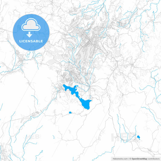 Rich detailed vector map of San Miguel Petapa, Guatemala, Guatemala