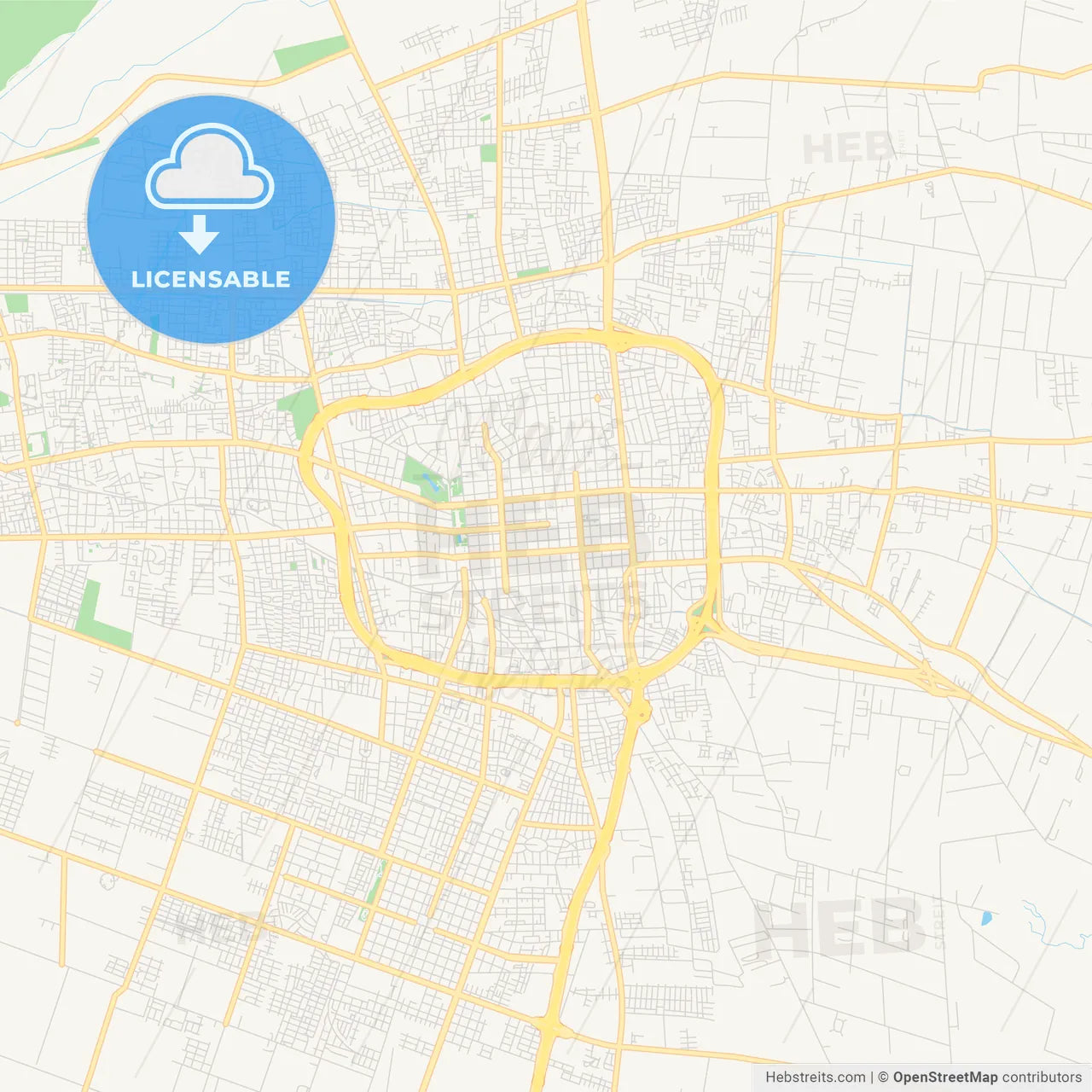 Printable street map of San Juan, Argentina