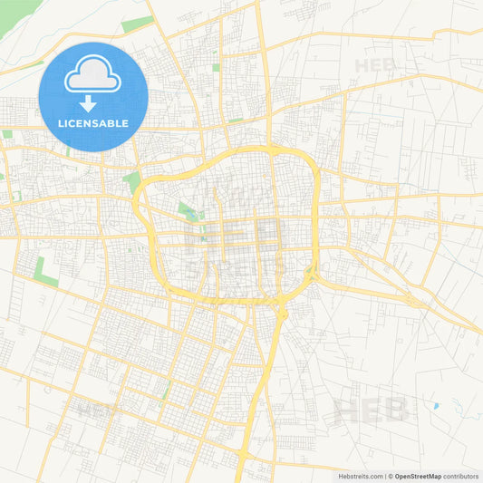 Printable street map of San Juan, Argentina