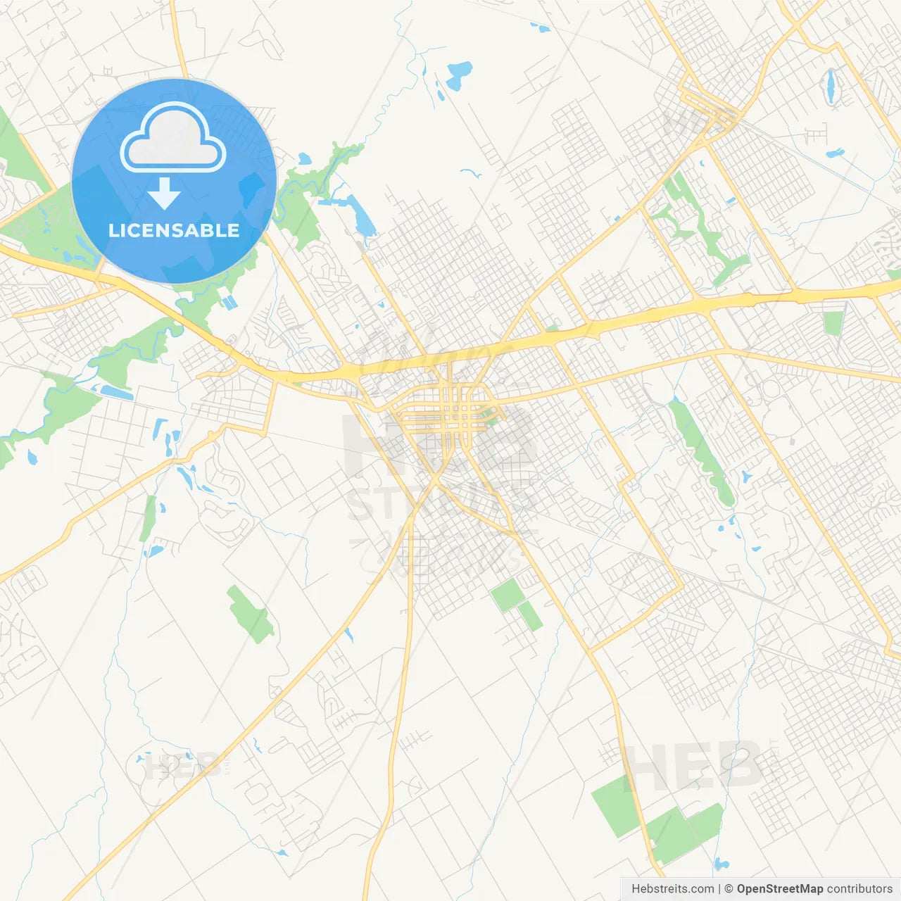 Printable street map of Pilar, Argentina