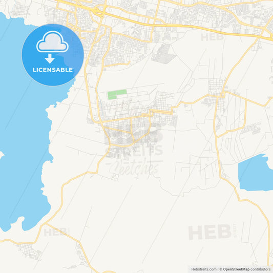 Printable street map of Palo Negro, Venezuela