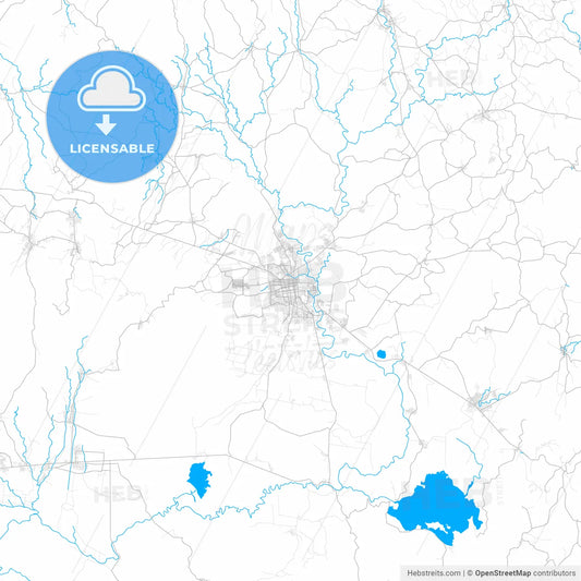 Rich detailed vector map of San Miguel, San Miguel, El Salvador