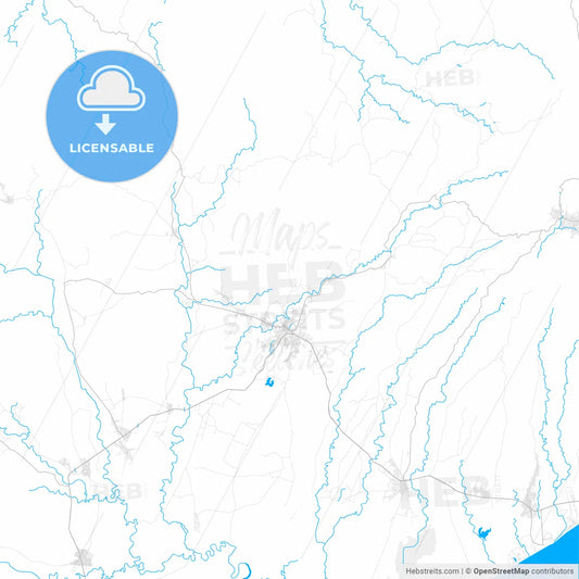 Rich detailed vector map of Penonomé, Coclé, Panama
