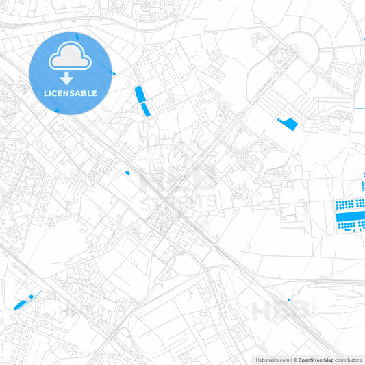 Lyubertsy, Russia bright two-toned vector map