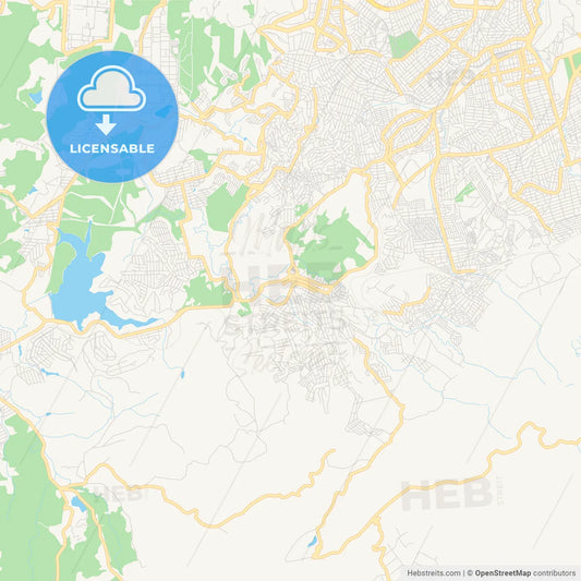 Printable street map of Ibirite, Brazil