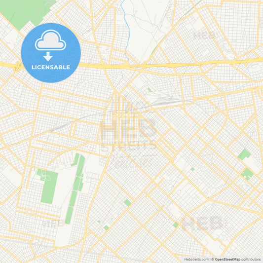 Printable street map of Moron, Argentina