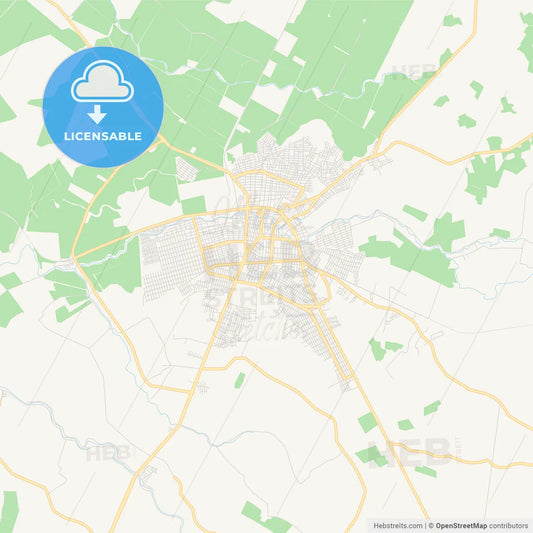 Printable street map of Milagro, Ecuador