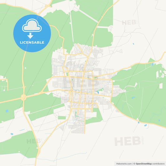 Printable street map of Palmira, Colombia