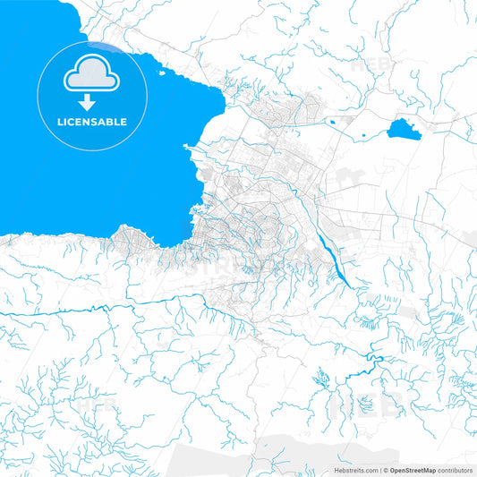 Rich detailed vector map of Delmas, Ouest, Haiti