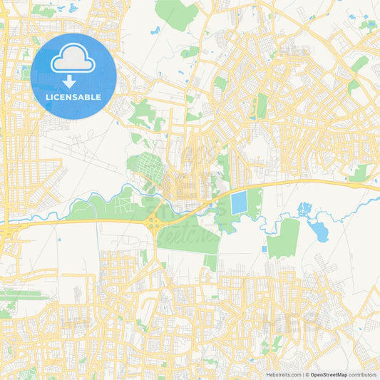 Printable street map of Cachoeirinha, Brazil