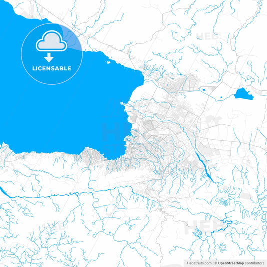 Rich detailed vector map of Cité Soleil, Ouest, Haiti
