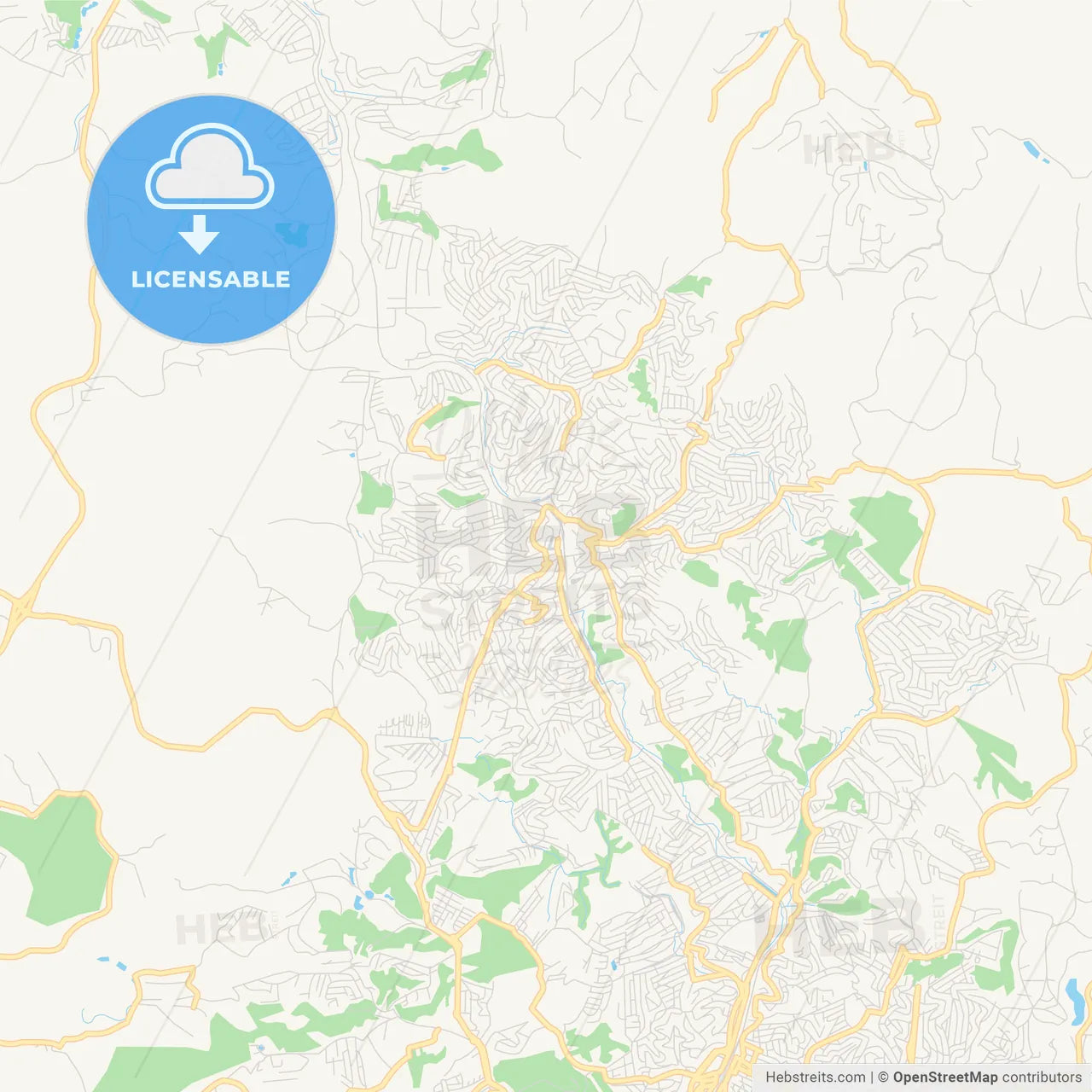 Printable street map of Francisco Morato, Brazil