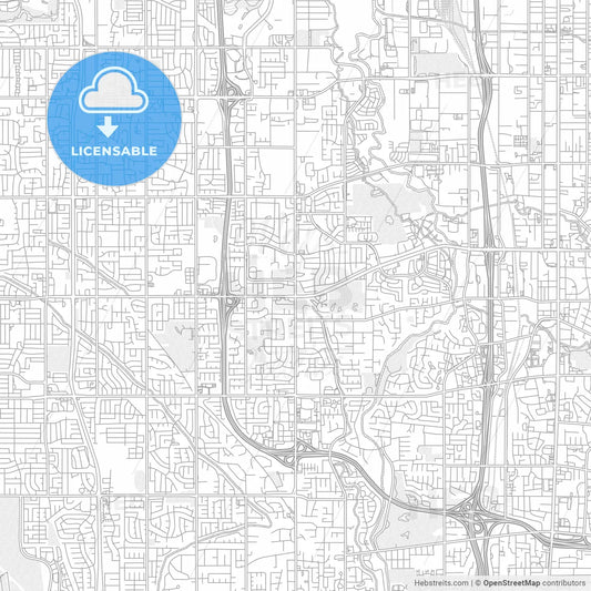 Taylorsville, Utah, USA, bright outlined vector map