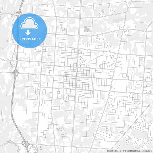 Vineland, New Jersey, USA, bright outlined vector map