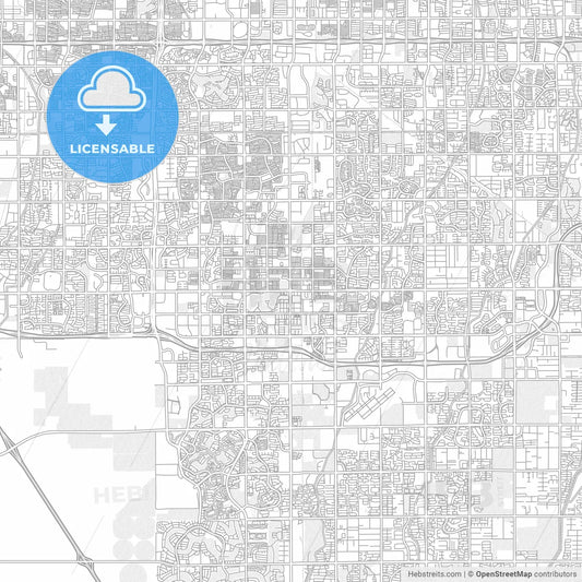 Chandler, Arizona, USA, bright outlined vector map