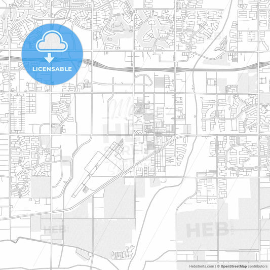 Goodyear, Arizona, USA, bright outlined vector map
