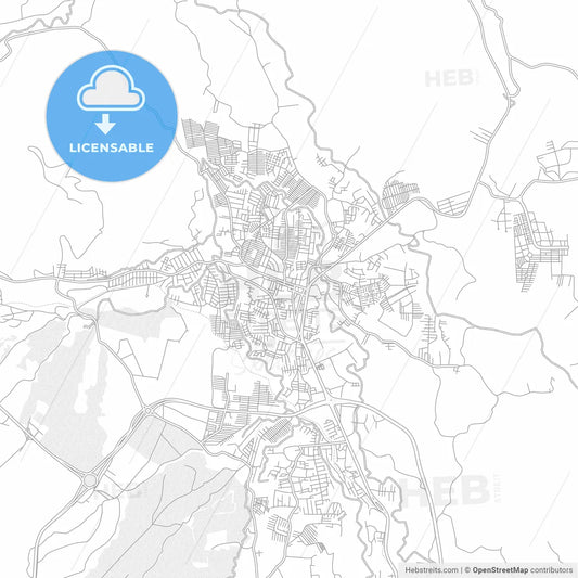 Apopa, San Salvador, El Salvador, bright outlined vector map