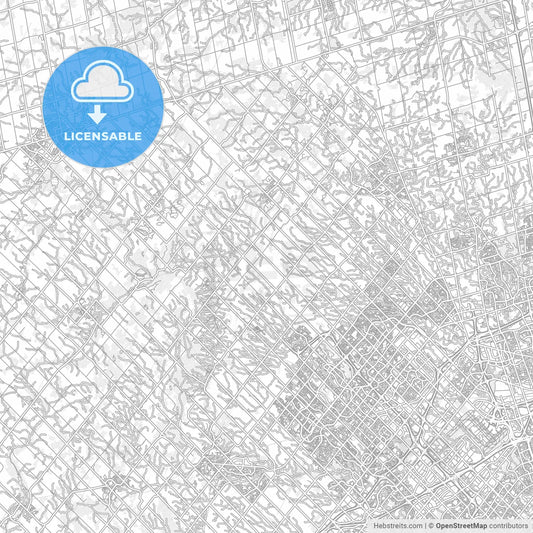 Caledon, Ontario, Canada, bright outlined vector map