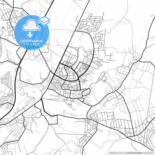 Layered PDF map of Abovyan, Kotayk, Armenia