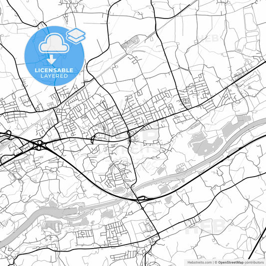 Layered PDF map of Marchtrenk, Upper Austria, Austria