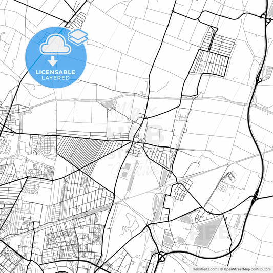 Layered PDF map of Gerasdorf bei Wien, Lower Austria, Austria