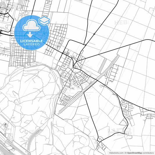 Layered PDF map of Groß-Enzersdorf, Lower Austria, Austria