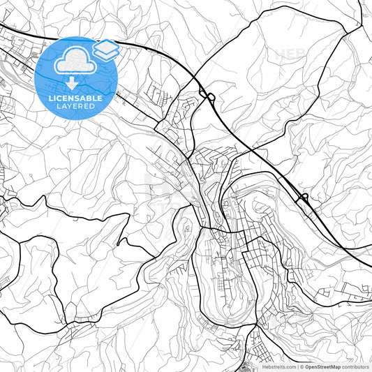Layered PDF map of Arnsberg, North Rhine-Westphalia, Germany