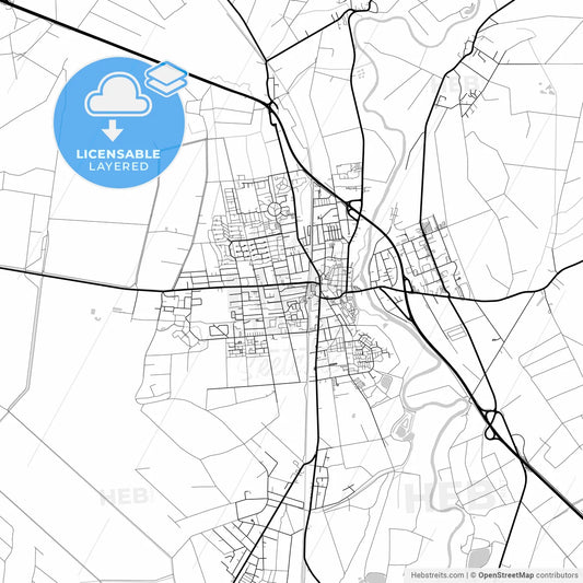 Layered PDF map of Neustadt am Rubenberge, Lower Saxony, Germany