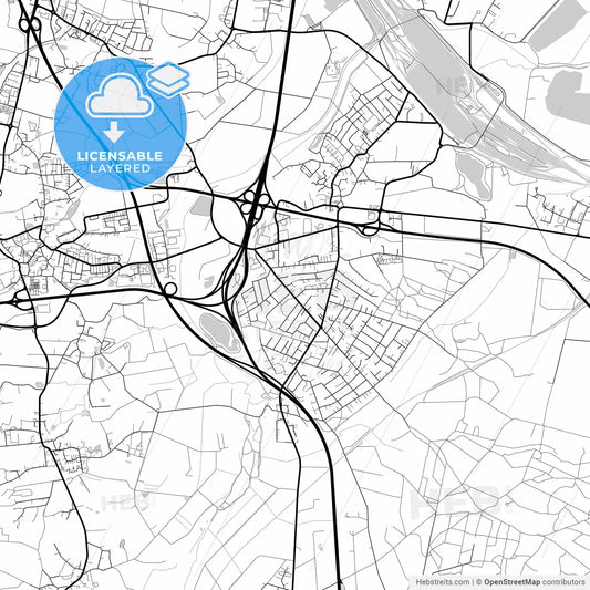 Layered PDF map of Seevetal, Lower Saxony, Germany