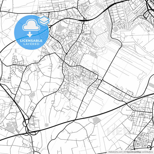 Layered PDF map of Stuhr, Lower Saxony, Germany
