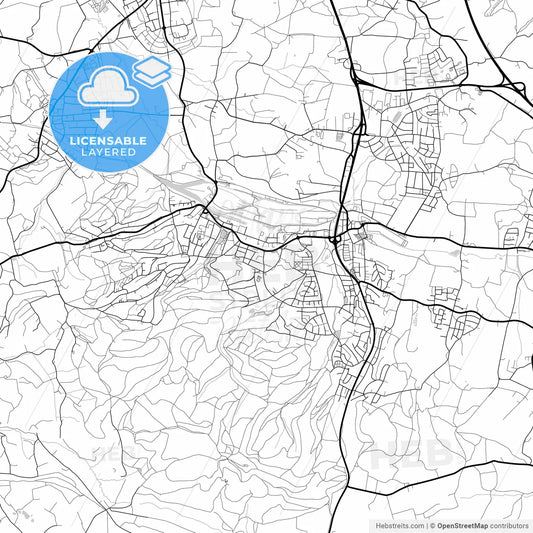 Layered PDF map of Georgsmarienhutte, Lower Saxony, Germany