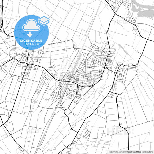Layered PDF map of Weyhe, Lower Saxony, Germany