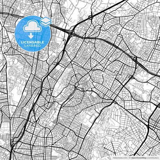 Layered PDF map of Nea Ionia, Attica, Greece