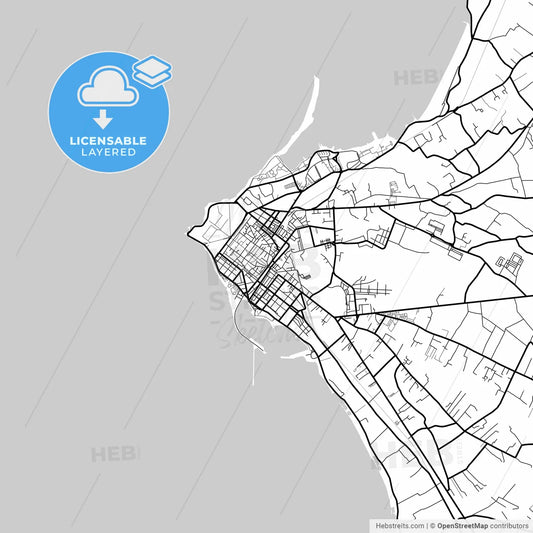 Layered PDF map of Marsala, Sicily, Italy