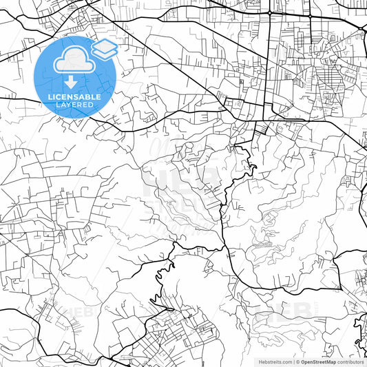 Layered PDF map of Marano di Napoli, Campania, Italy