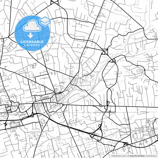 Layered PDF map of Scafati, Campania, Italy