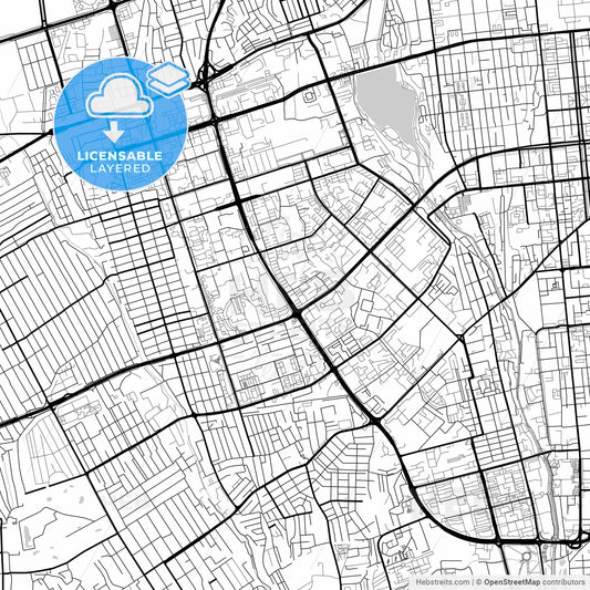 Layered PDF map of Almaty, Capital 1929 - 1997, Kazakhstan