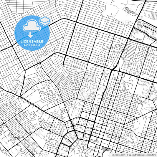 Layered PDF map of Shymkent, South Kazakhstan Region, Kazakhstan