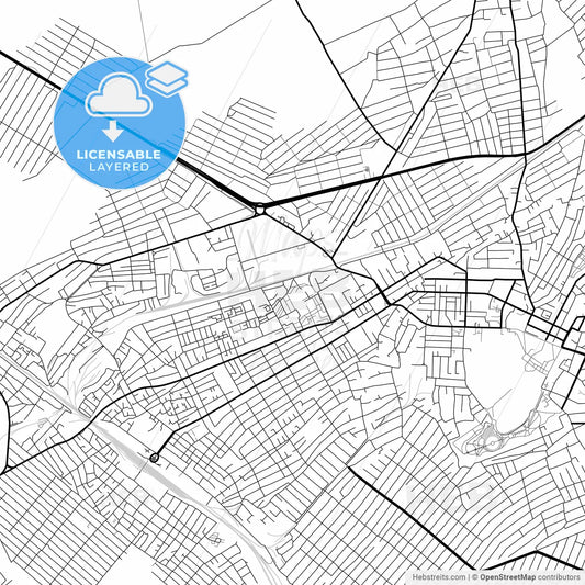 Layered PDF map of Turkistan, South Kazakhstan Province, Kazakhstan