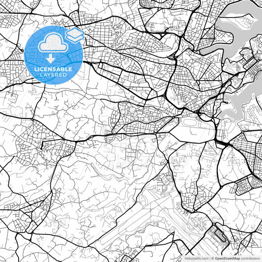 Layered PDF map of Qormi, Southern Region, Malta