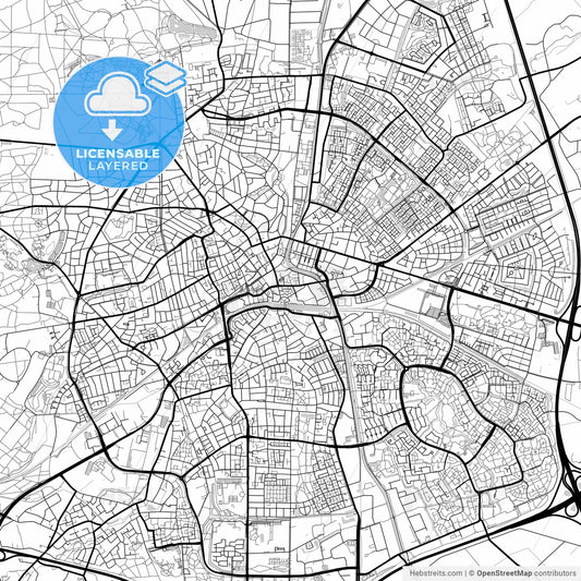 Layered PDF map of Apeldoorn, Gelderland, Netherlands