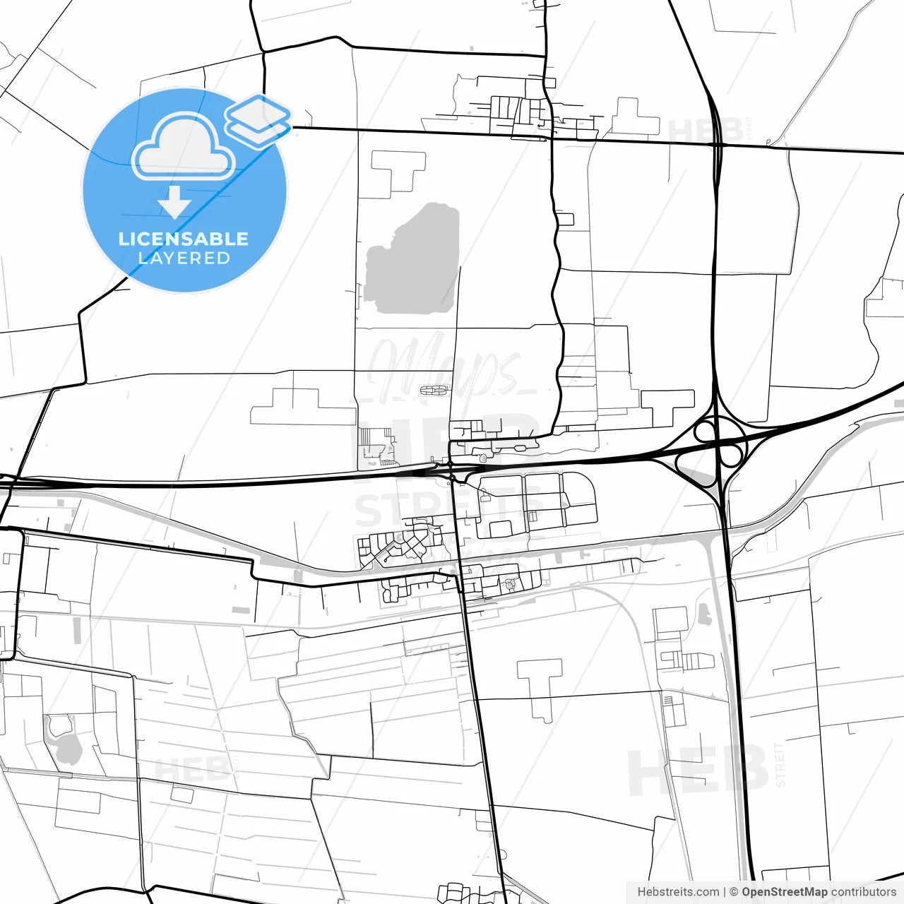 Layered PDF map of Midden-Groningen, Groningen, Netherlands
